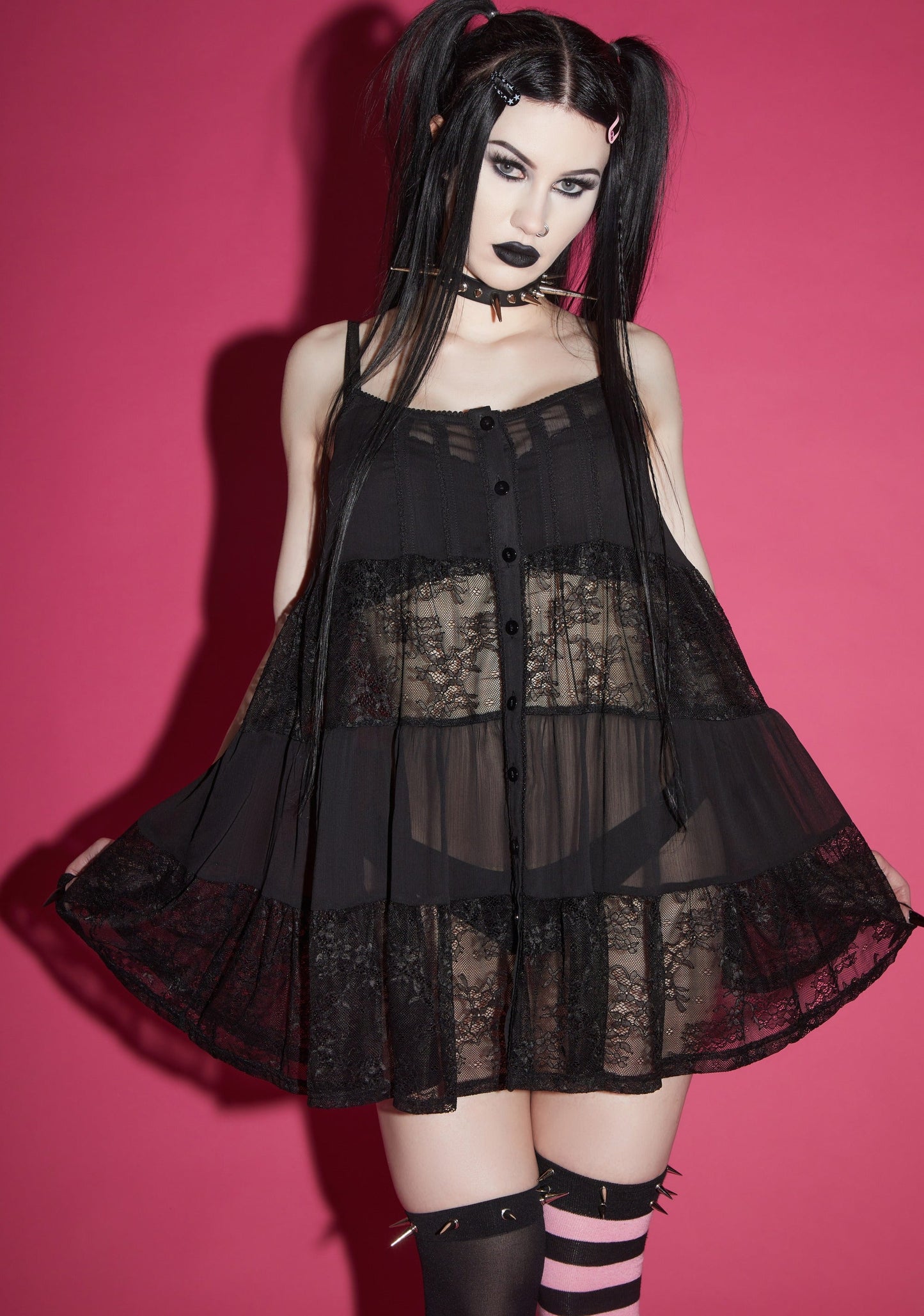 Iris Lace Baby Doll Dress