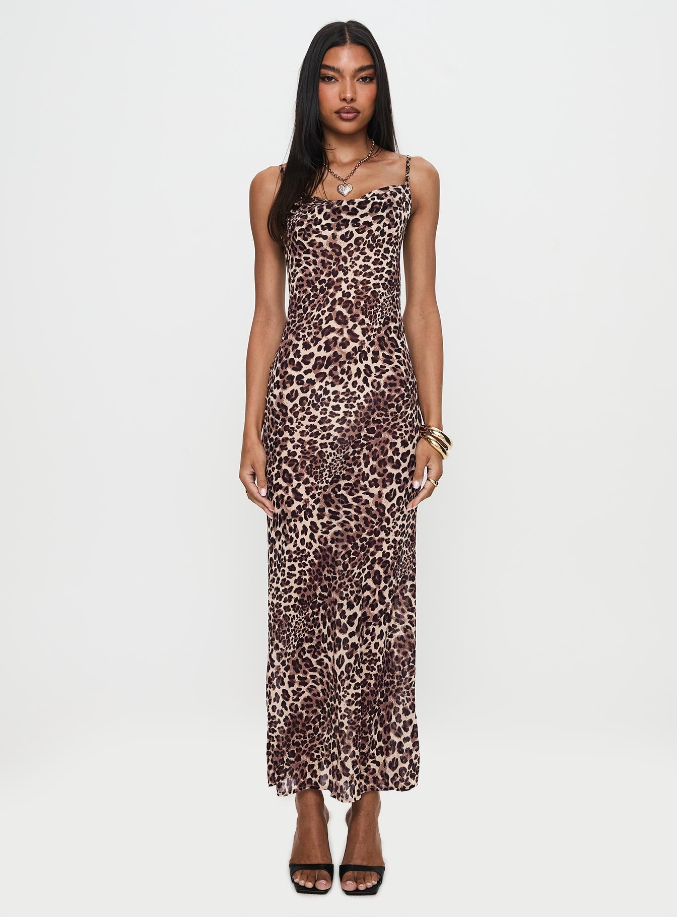 Paolina Maxi Dress Leopard