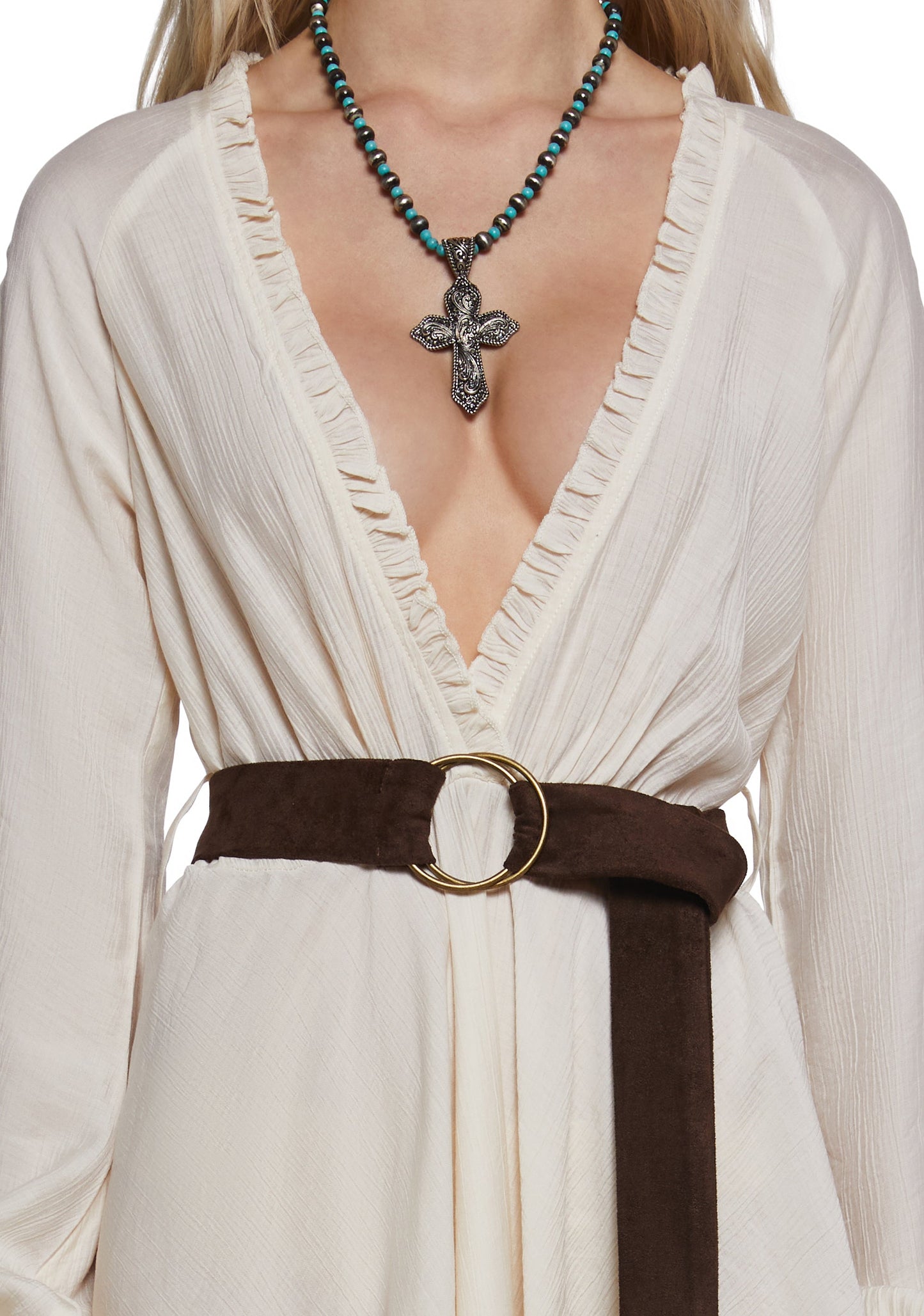 Alana Frills Wrap Dress