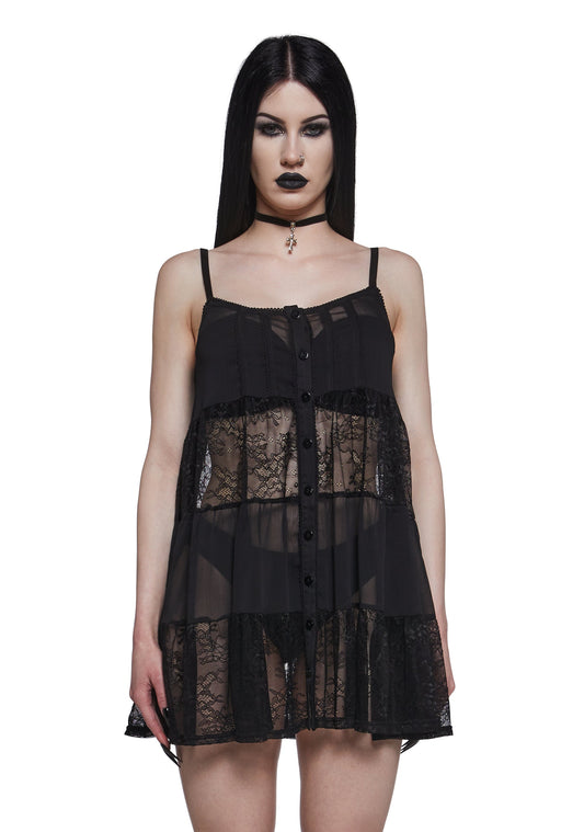 Iris Lace Baby Doll Dress