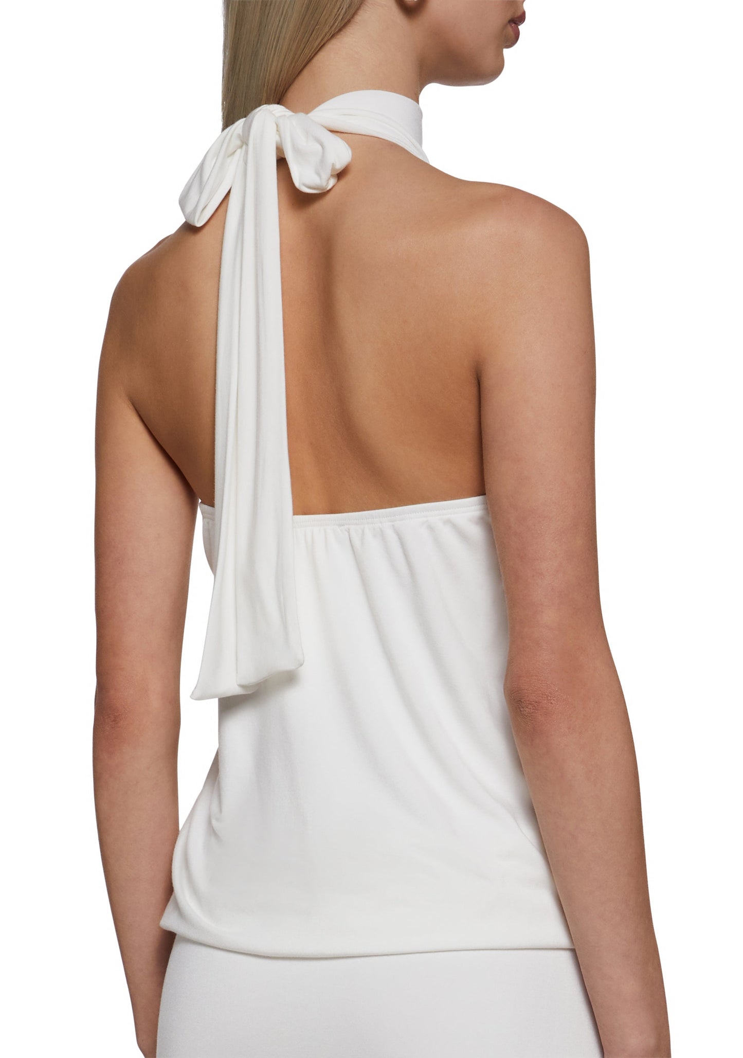 Club Moves Halter Dress - White